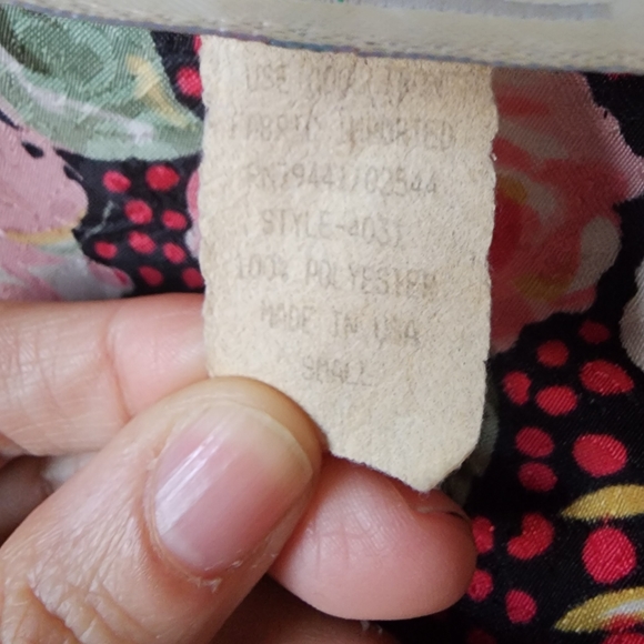 Womens Flower Print Long Duster Kimono Size Small - Picture 4 of 5